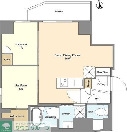 グランカーサ上野松が谷の物件間取画像